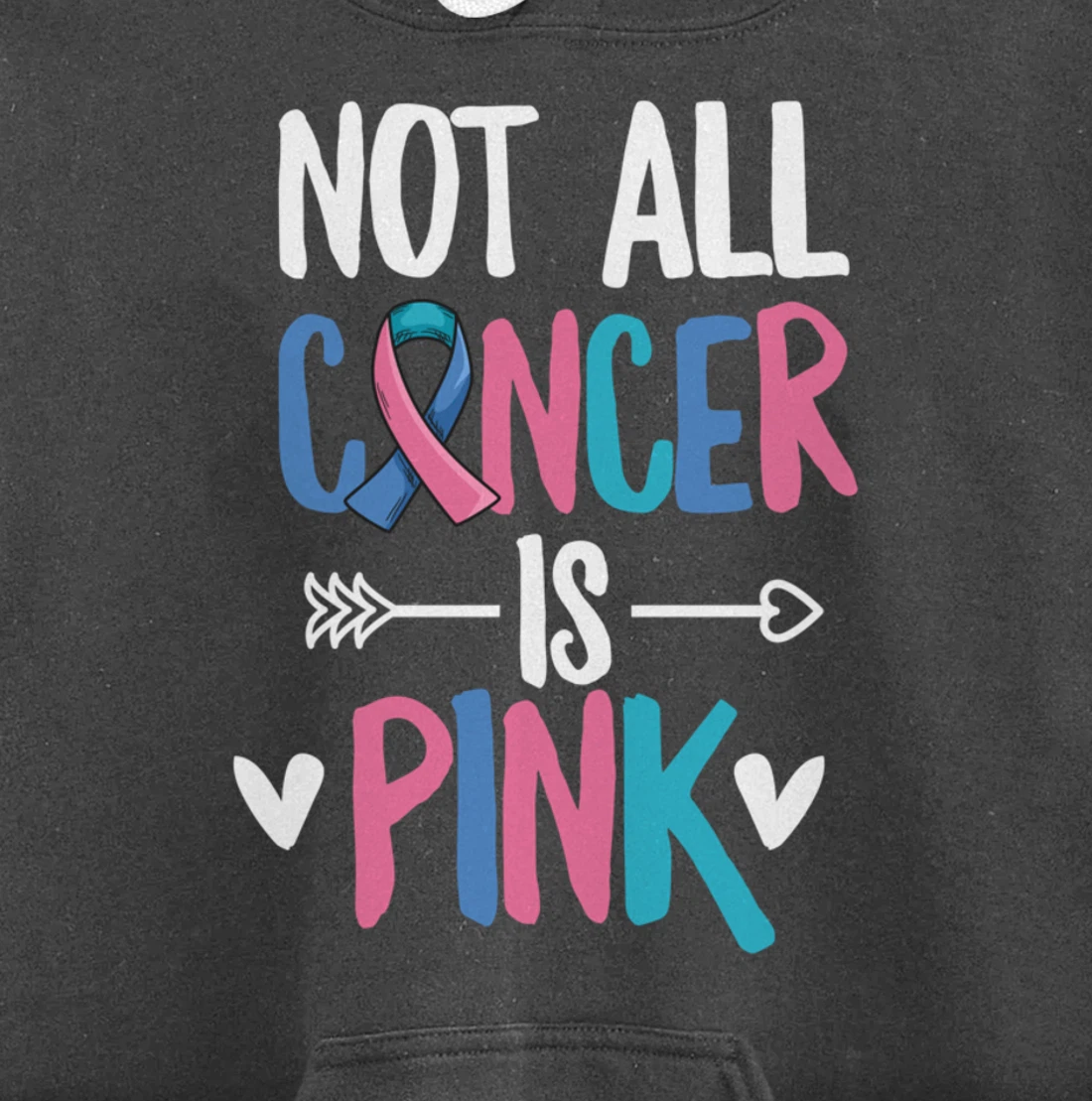 Thyroid Cancer Awareness Quote for a Thyroid Cancer Warrior Pullover Hoodie