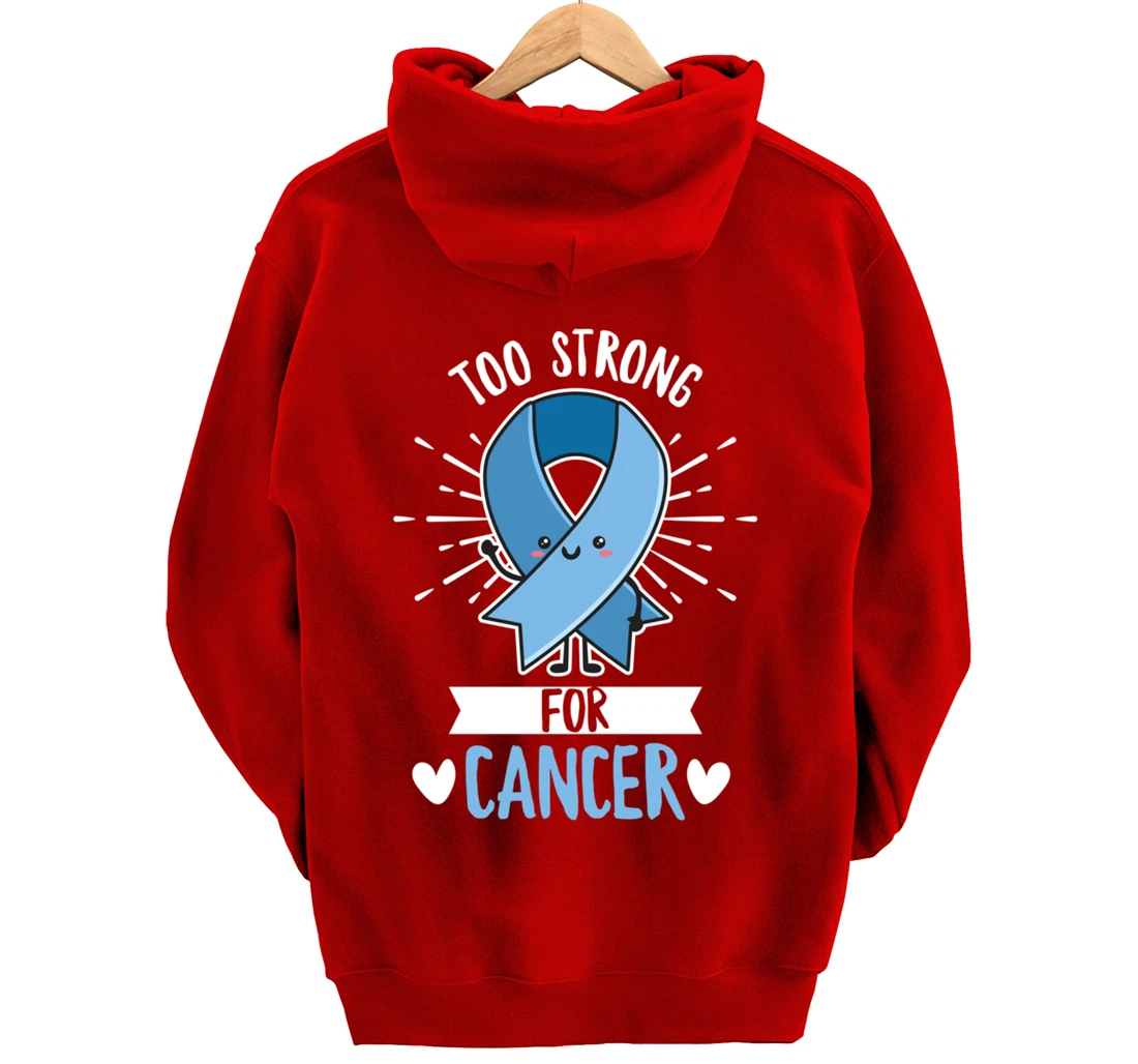 Fight Prostate Cancer Quote for a Prostate Cancer Warrior Pullover Hoodie