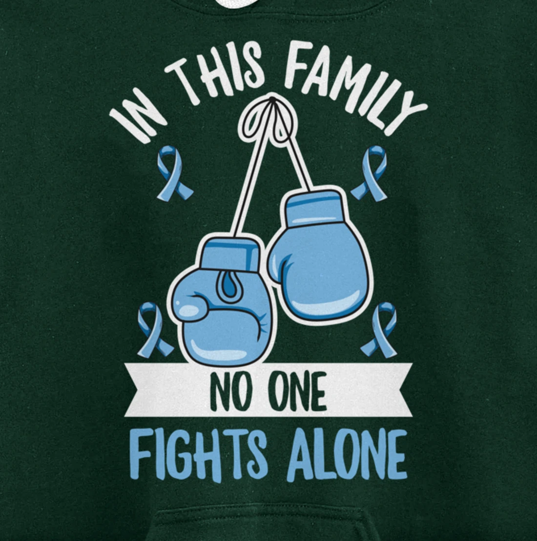 Prostate Cancer Awareness Design for a Supporter of Warrior Pullover Hoodie