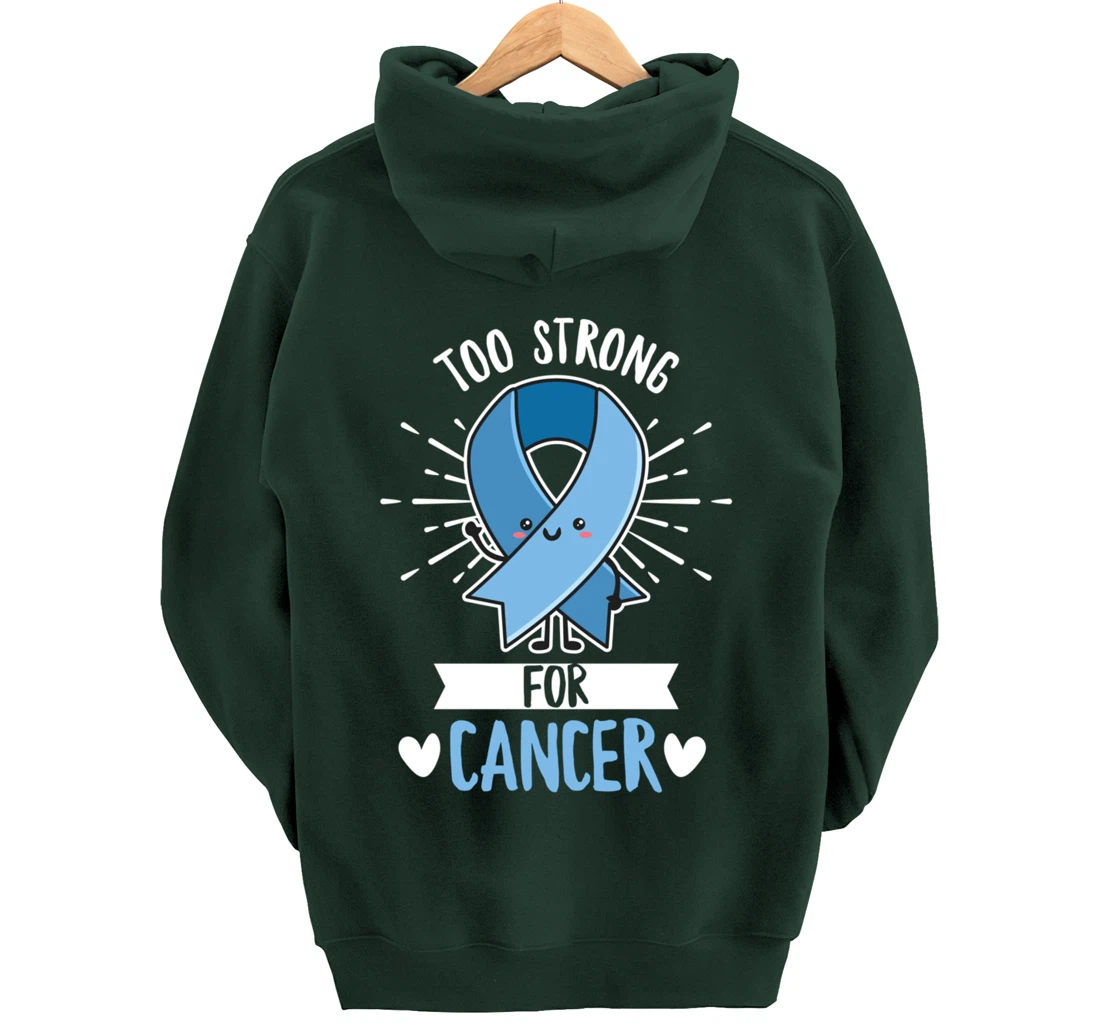Fight Prostate Cancer Quote for a Prostate Cancer Warrior Pullover Hoodie