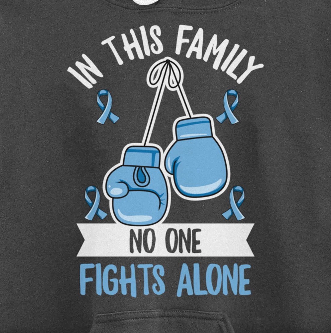 Prostate Cancer Awareness Design for a Supporter of Warrior Pullover Hoodie