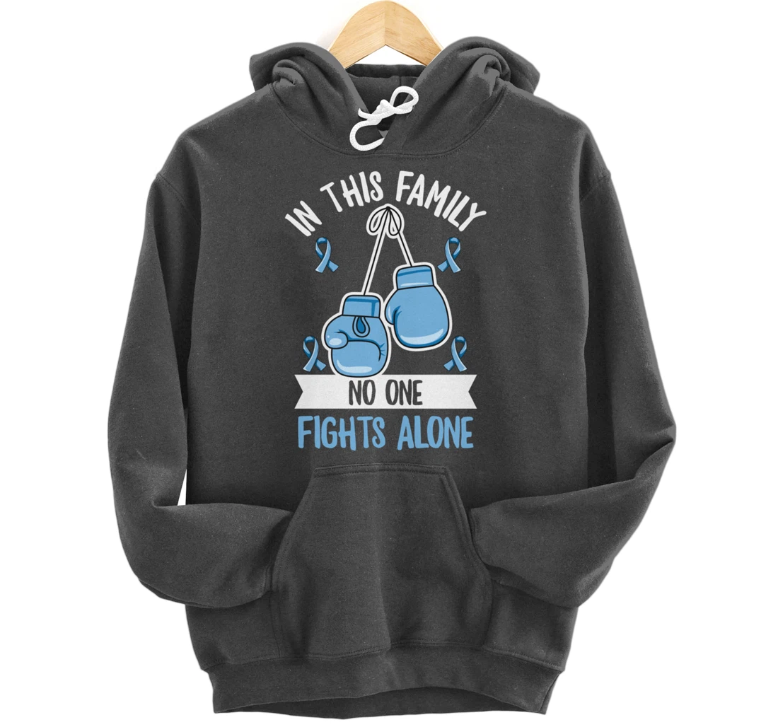 Prostate Cancer Awareness Design for a Supporter of Warrior Pullover Hoodie