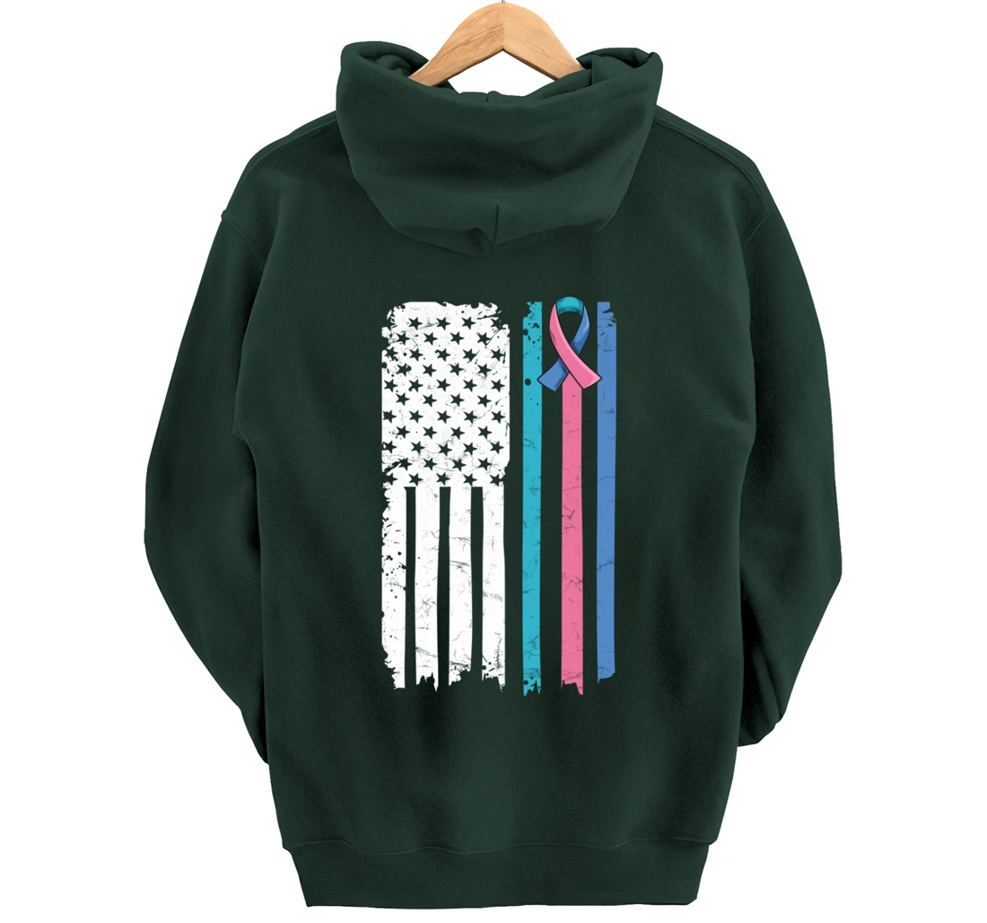 Thyroid Cancer Awareness Quote for a Thyroid Cancer Warrior Pullover Hoodie