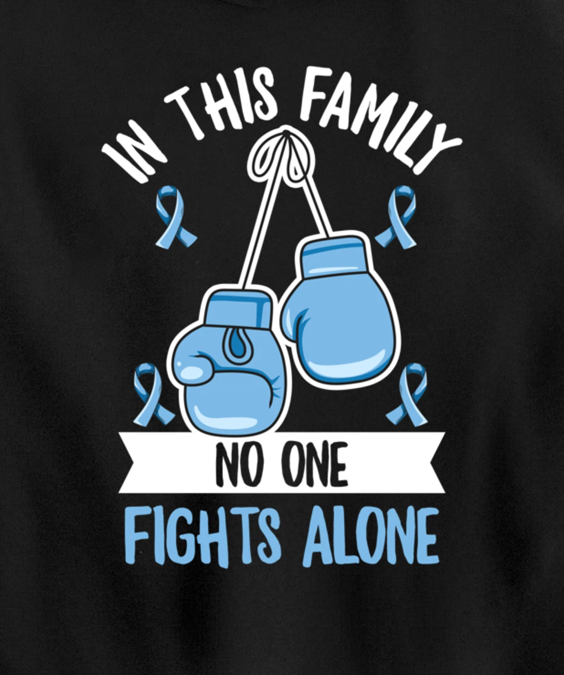 Prostate Cancer Awareness Design for a Supporter of Warrior Pullover Hoodie