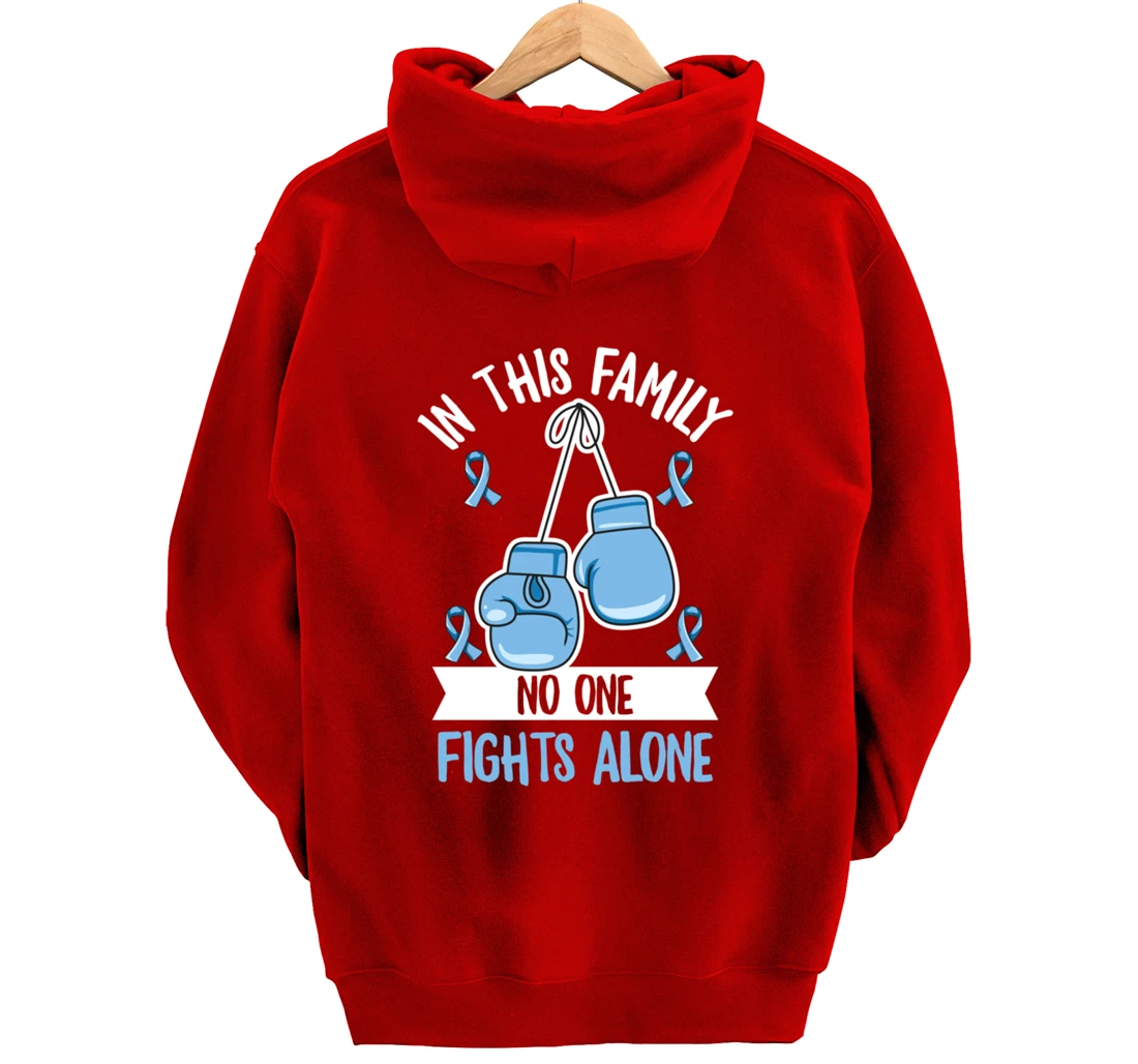 Prostate Cancer Awareness Design for a Supporter of Warrior Pullover Hoodie