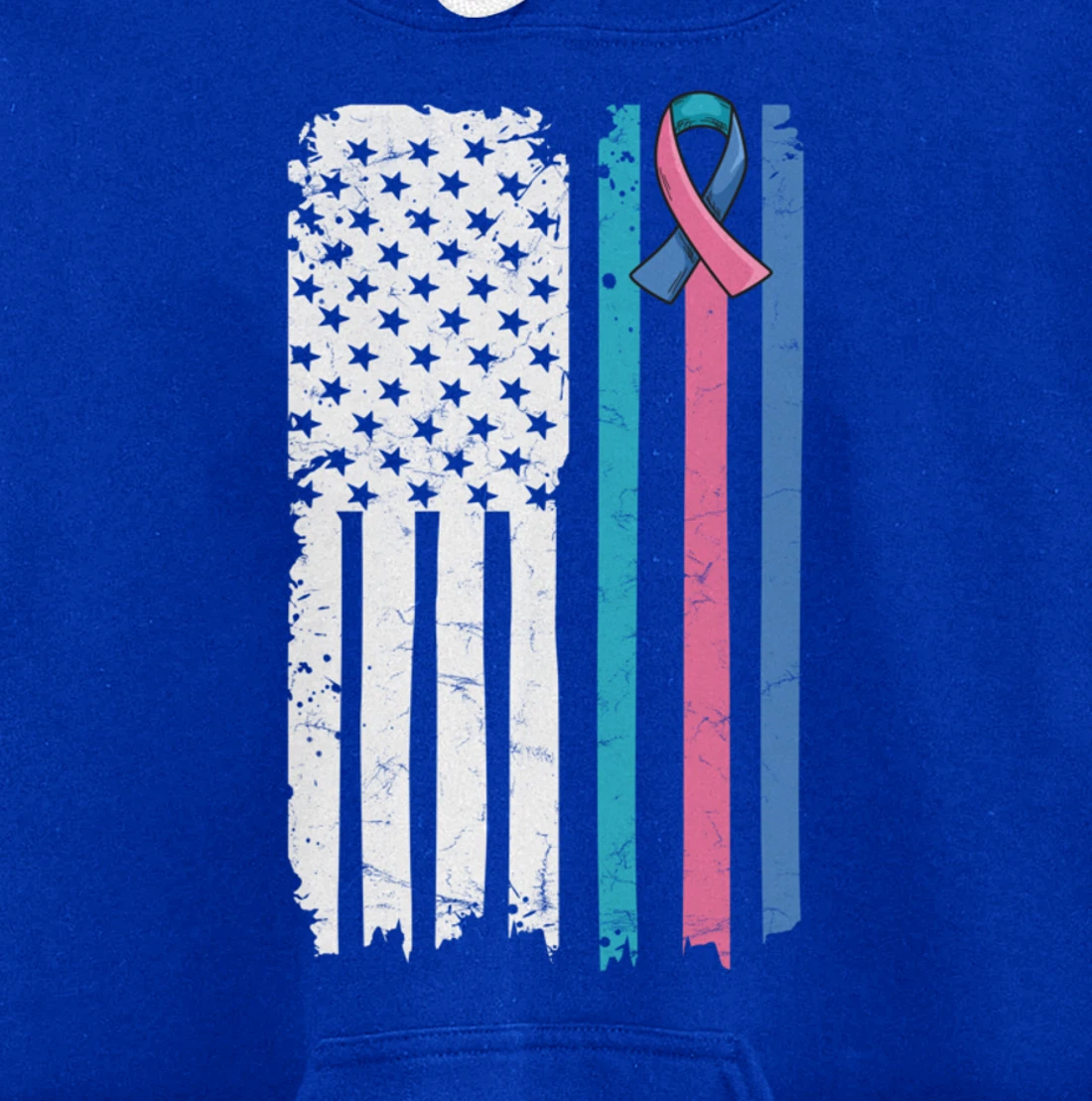 Thyroid Cancer Awareness Quote for a Thyroid Cancer Warrior Pullover Hoodie