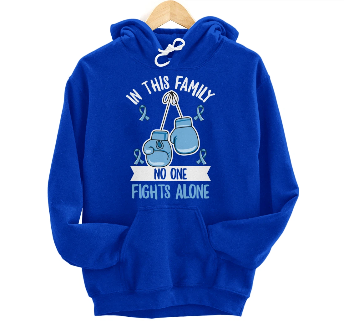 Prostate Cancer Awareness Design for a Supporter of Warrior Pullover Hoodie