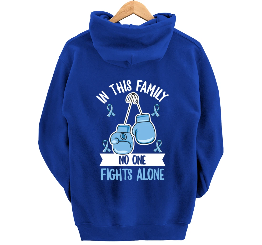 Prostate Cancer Awareness Design for a Supporter of Warrior Pullover Hoodie