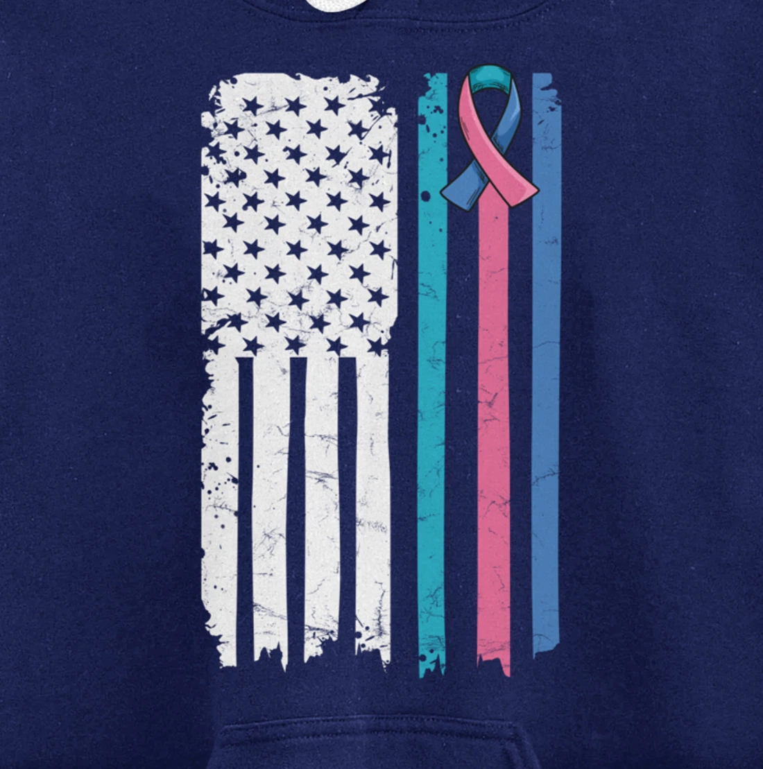 Thyroid Cancer Awareness Quote for a Thyroid Cancer Warrior Pullover Hoodie