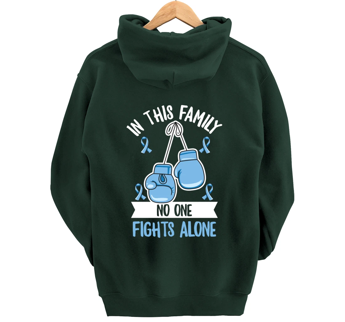 Prostate Cancer Awareness Design for a Supporter of Warrior Pullover Hoodie