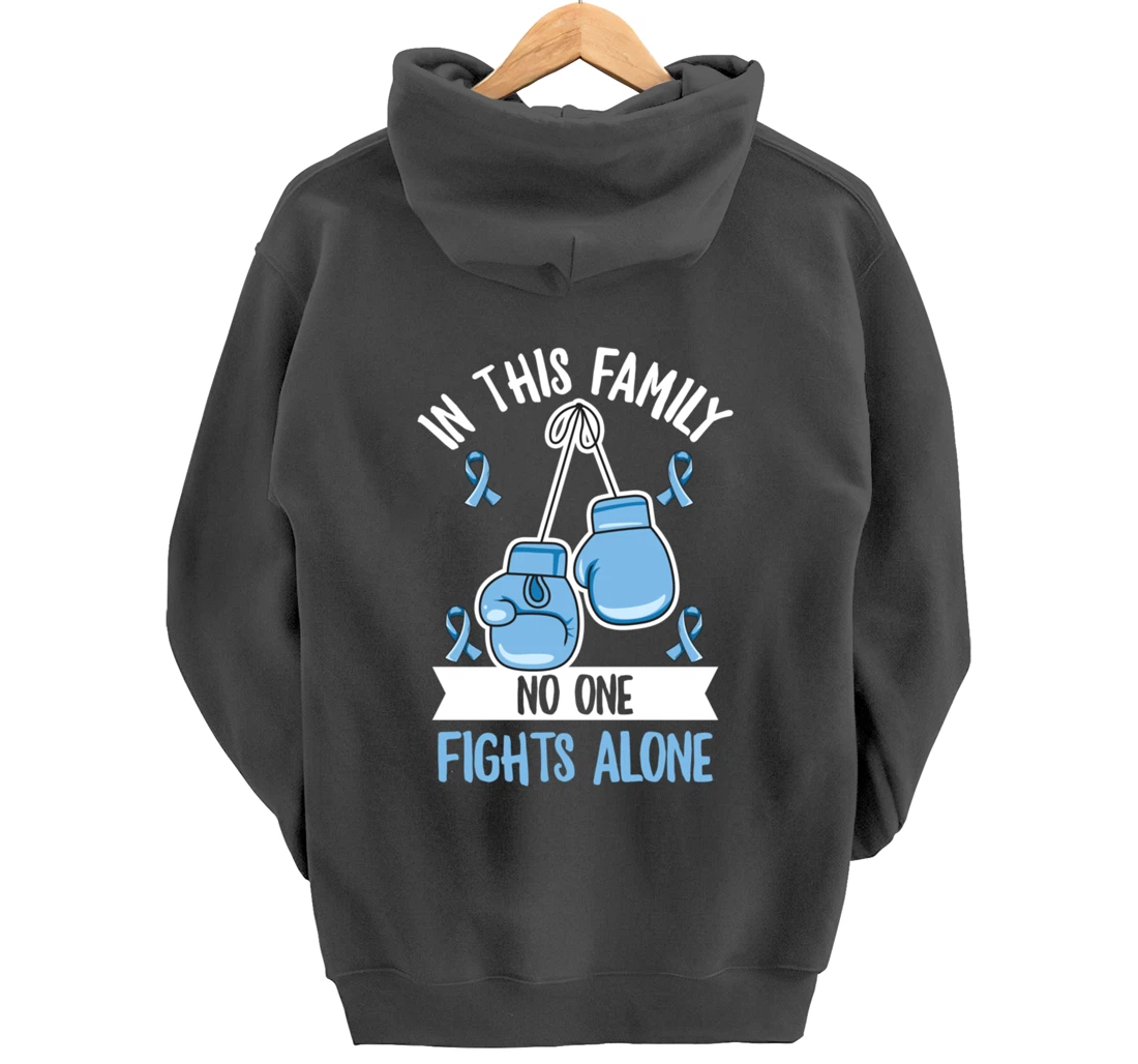 Prostate Cancer Awareness Design for a Supporter of Warrior Pullover Hoodie