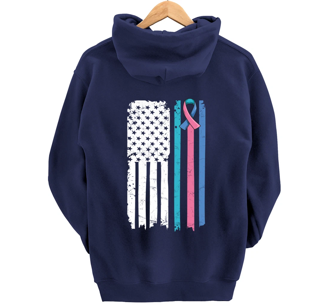 Thyroid Cancer Awareness Quote for a Thyroid Cancer Warrior Pullover Hoodie