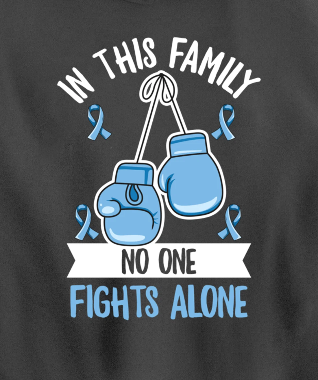 Prostate Cancer Awareness Design for a Supporter of Warrior Pullover Hoodie