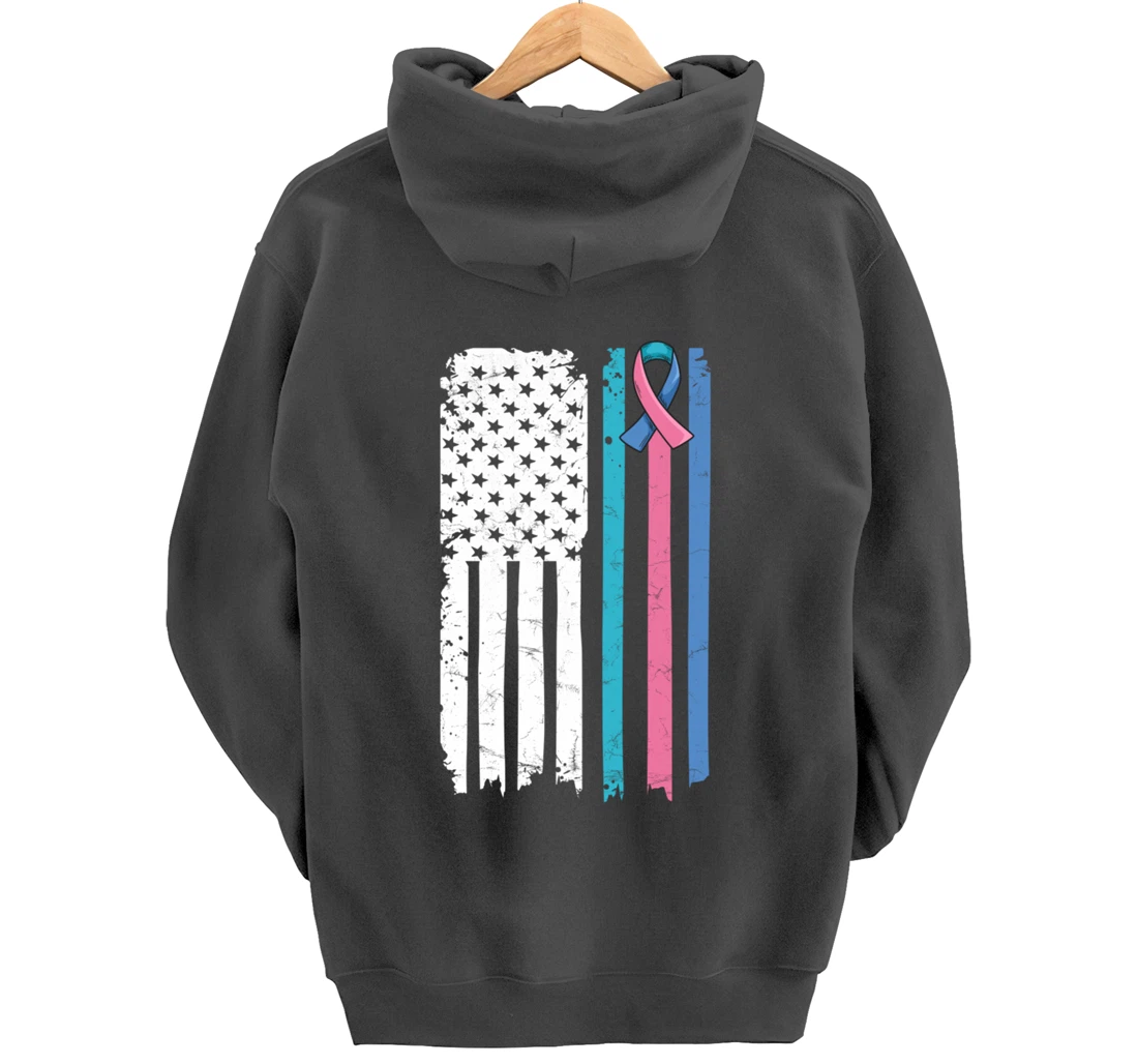 Thyroid Cancer Awareness Quote for a Thyroid Cancer Warrior Pullover Hoodie