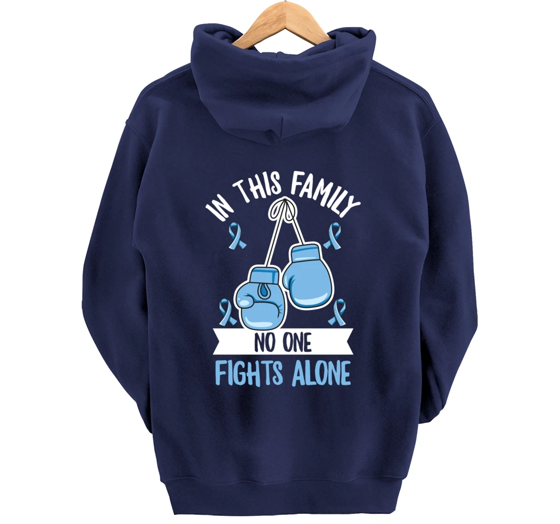 Prostate Cancer Awareness Design for a Supporter of Warrior Pullover Hoodie