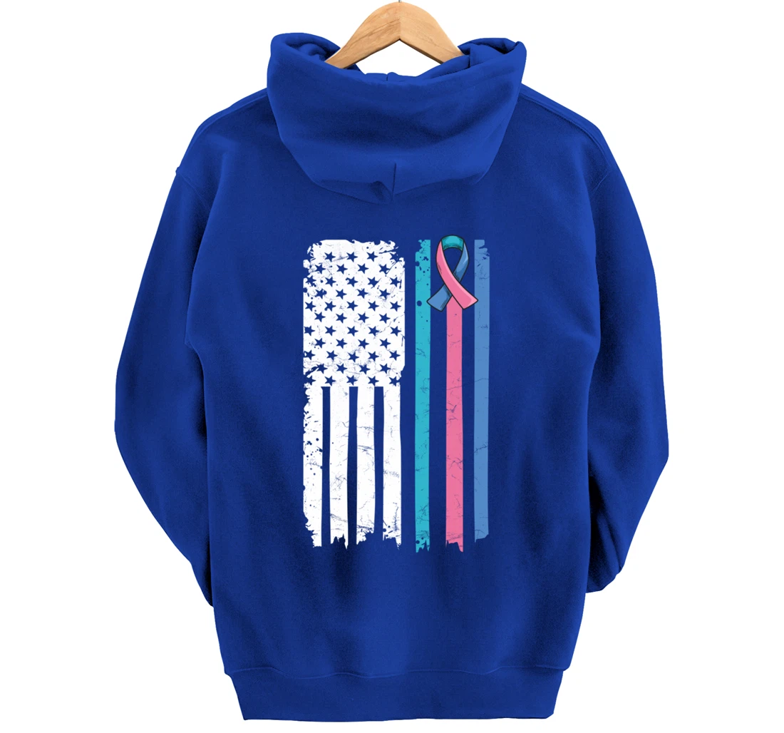 Thyroid Cancer Awareness Quote for a Thyroid Cancer Warrior Pullover Hoodie