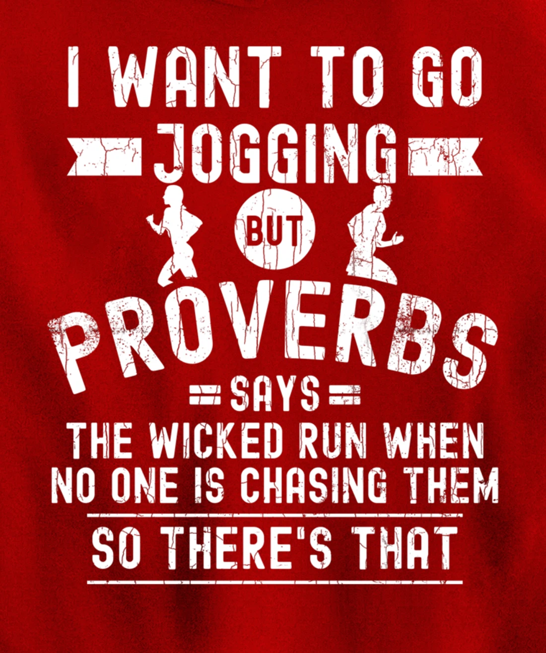 I Wanted To Go Jogging Funny Inspiring Motivational Graphic Pullover Hoodie