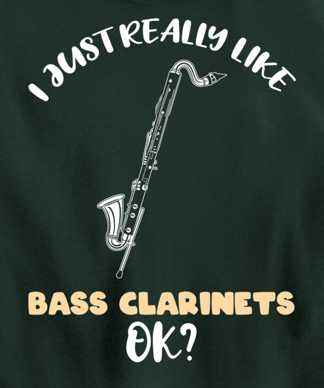 I Just Really Like Bass Clarinets Ok Pullover Hoodie