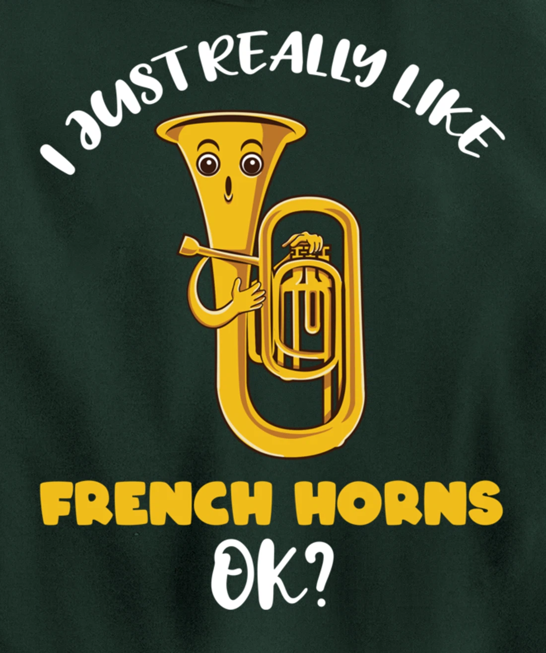 I Just Really Like French Horns Ok Pullover Hoodie
