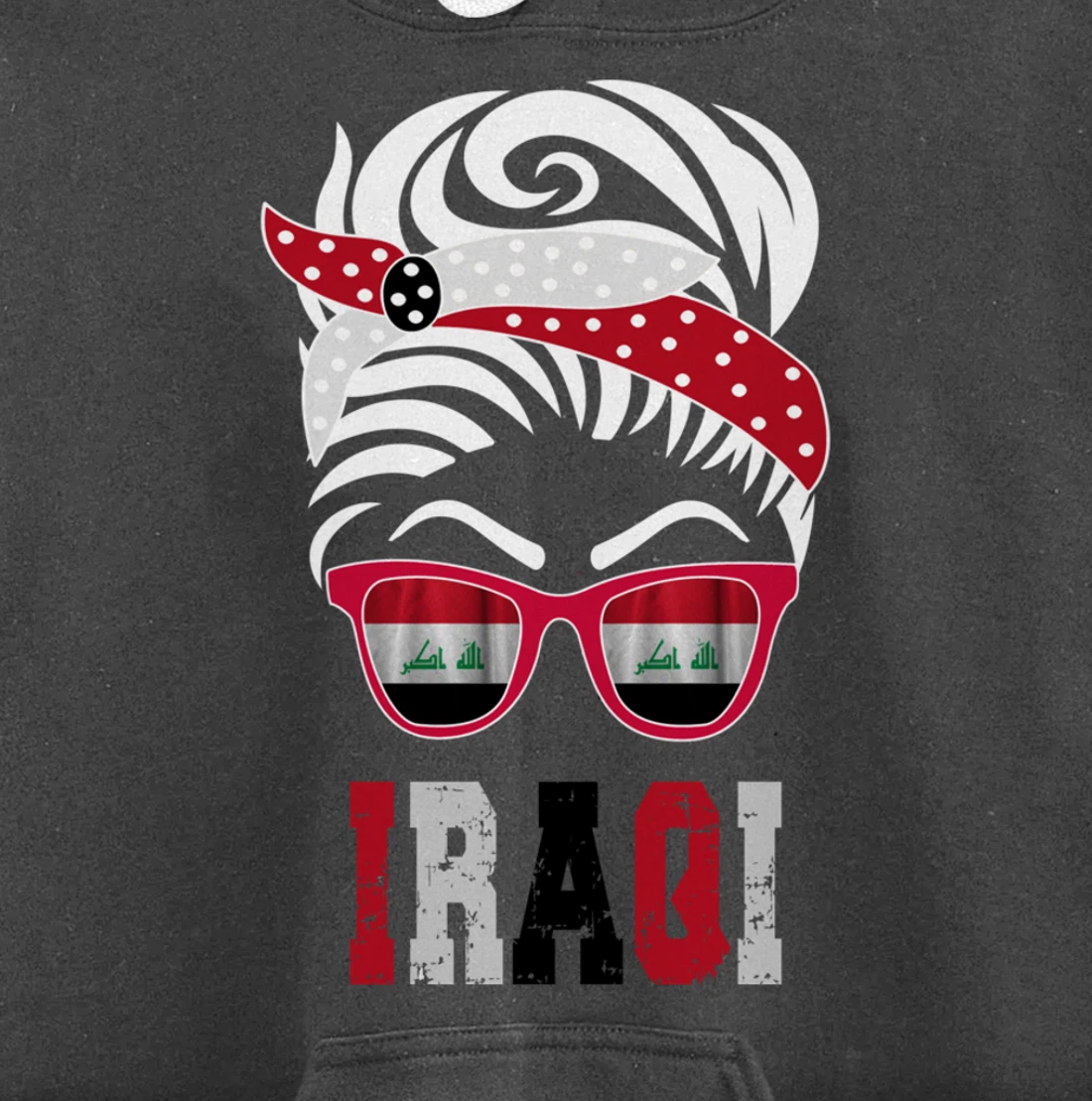 Iraq flag Iraqi girl Pullover Hoodie