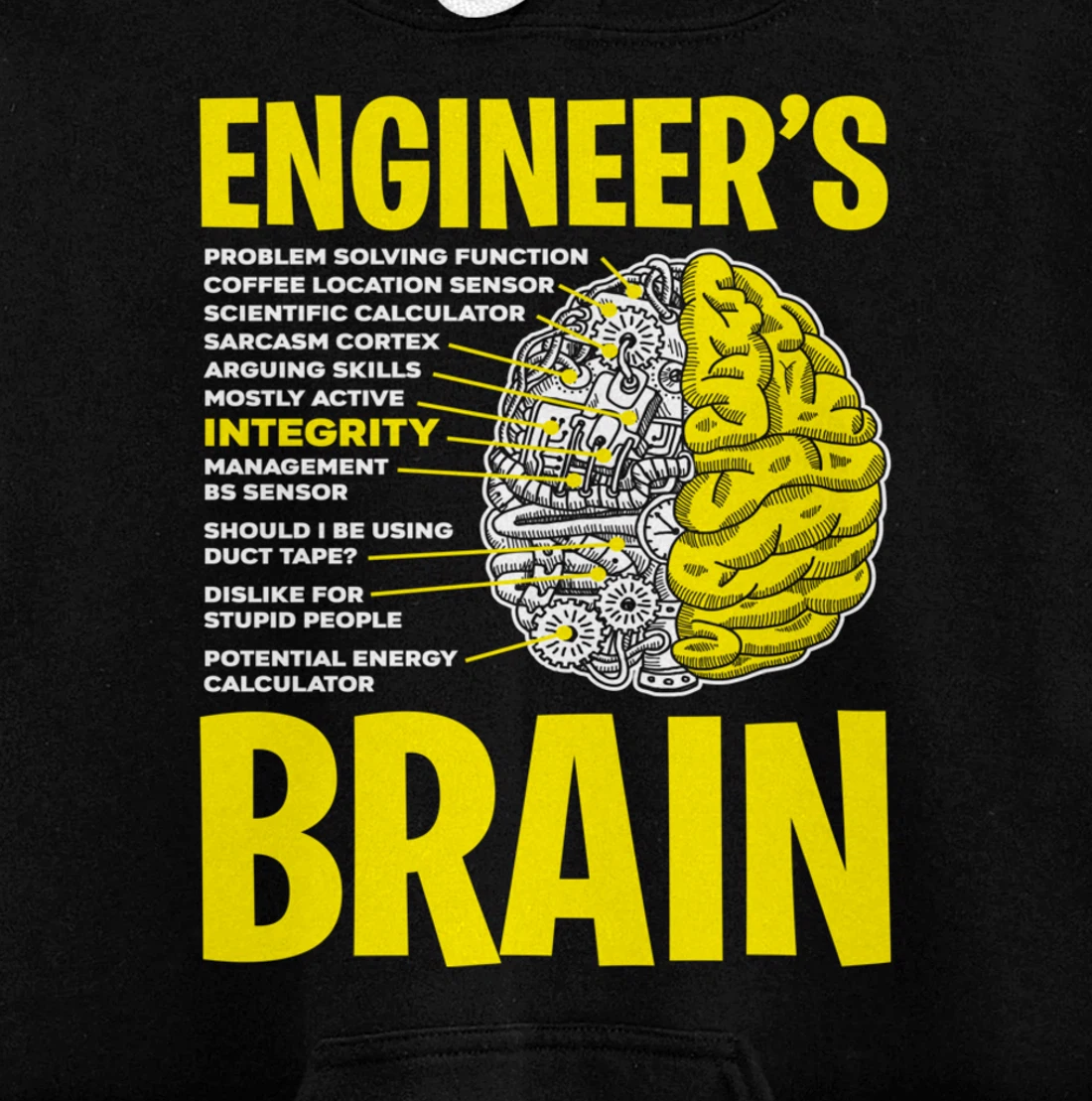 Engineer's Brain - Enegineering Process Pullover Hoodie