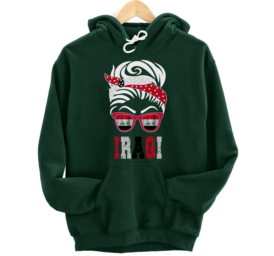 Iraq flag Iraqi girl Pullover Hoodie