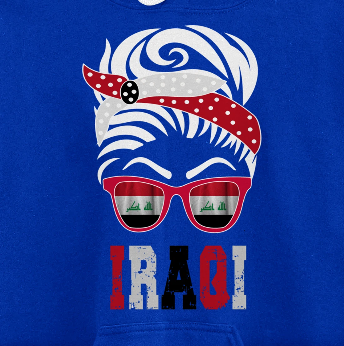 Iraq flag Iraqi girl Pullover Hoodie