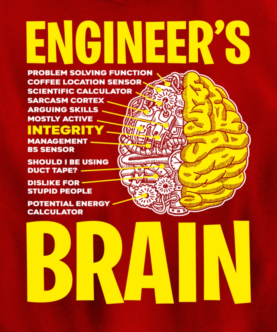 Engineer's Brain - Enegineering Process Pullover Hoodie