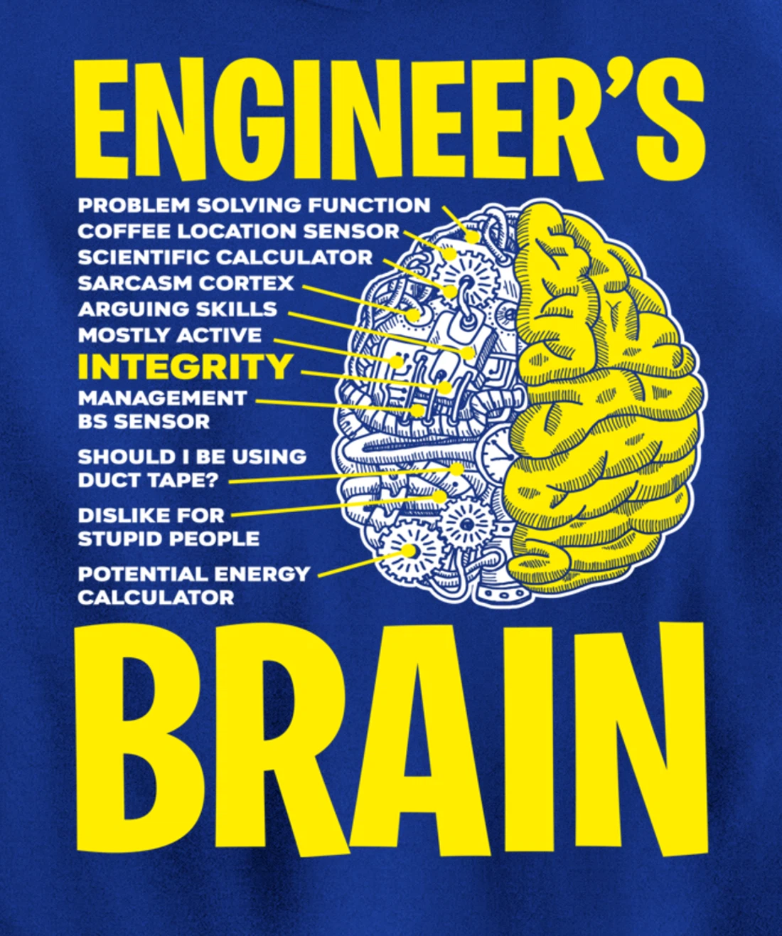 Engineer's Brain - Enegineering Process Pullover Hoodie