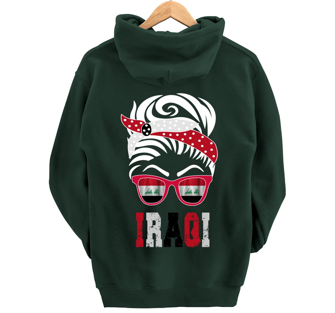 Iraq flag Iraqi girl Pullover Hoodie