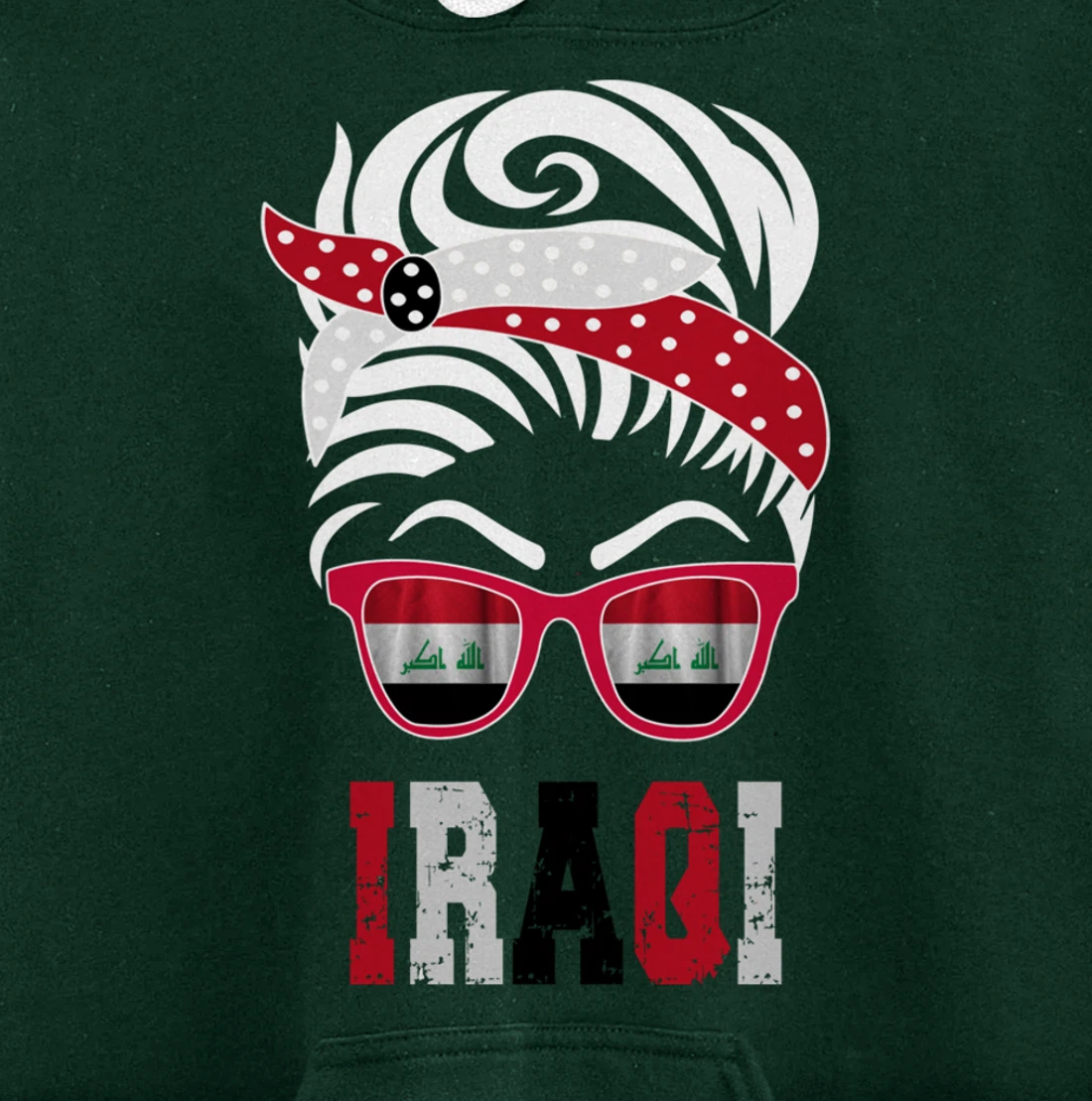 Iraq flag Iraqi girl Pullover Hoodie