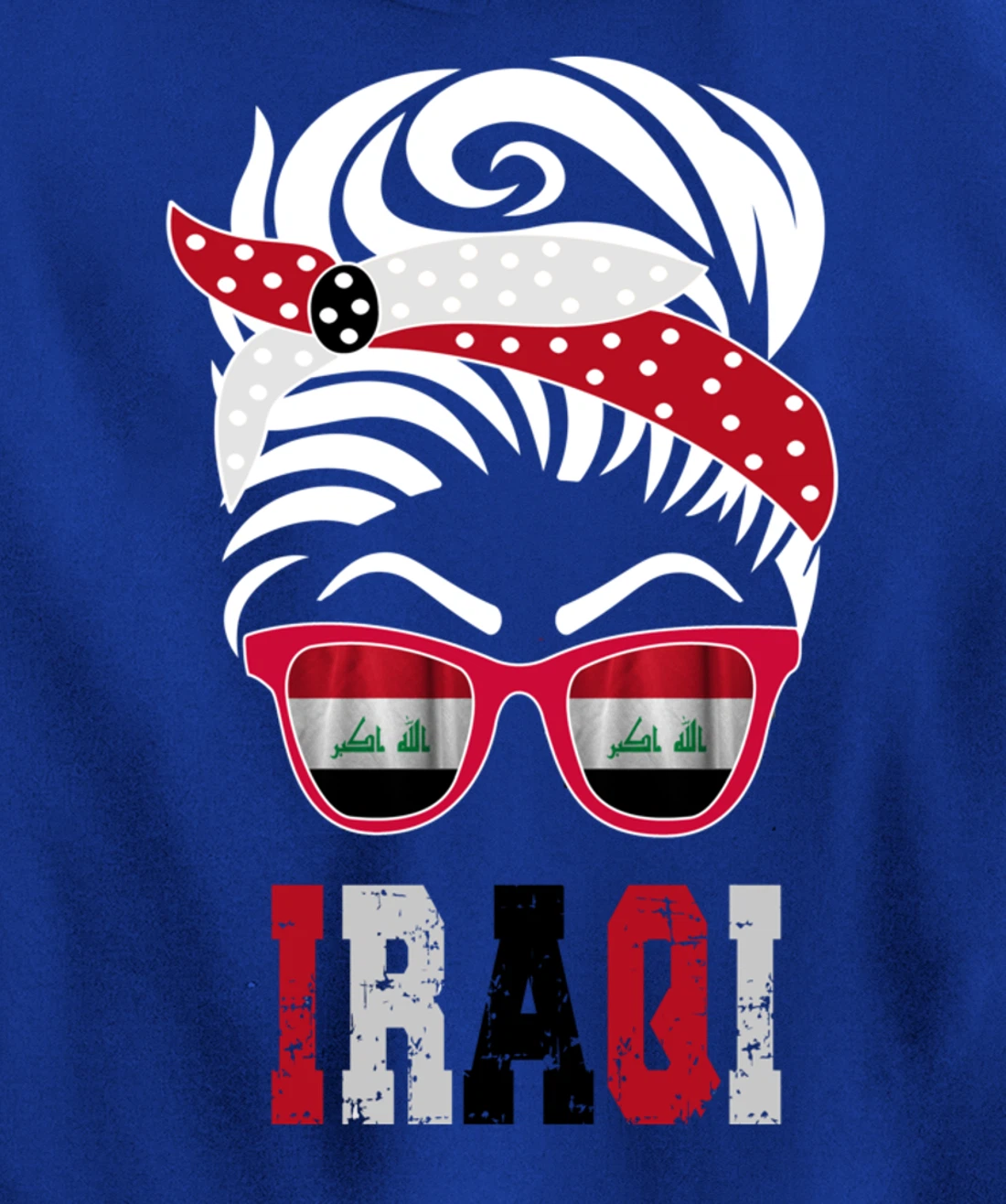 Iraq flag Iraqi girl Pullover Hoodie