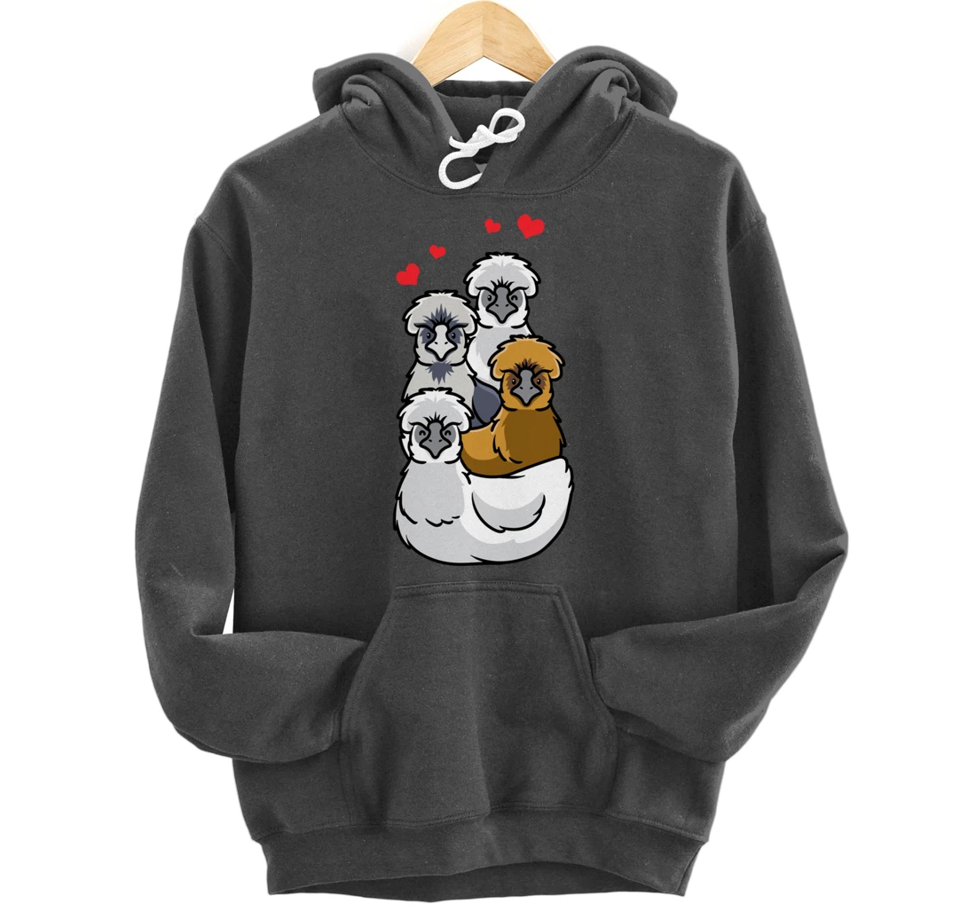 Silkie Chinese silk chicken Pullover Hoodie