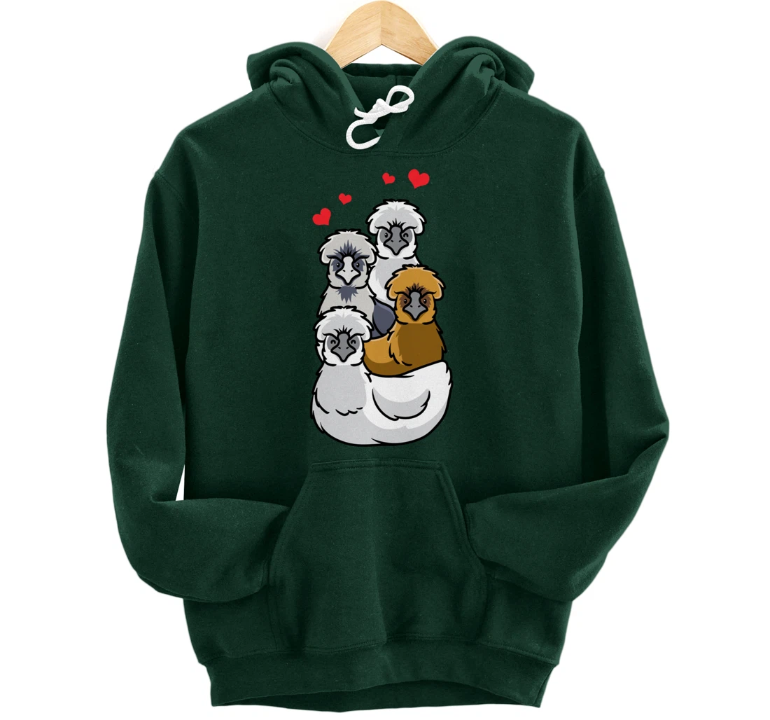 Silkie Chinese silk chicken Pullover Hoodie