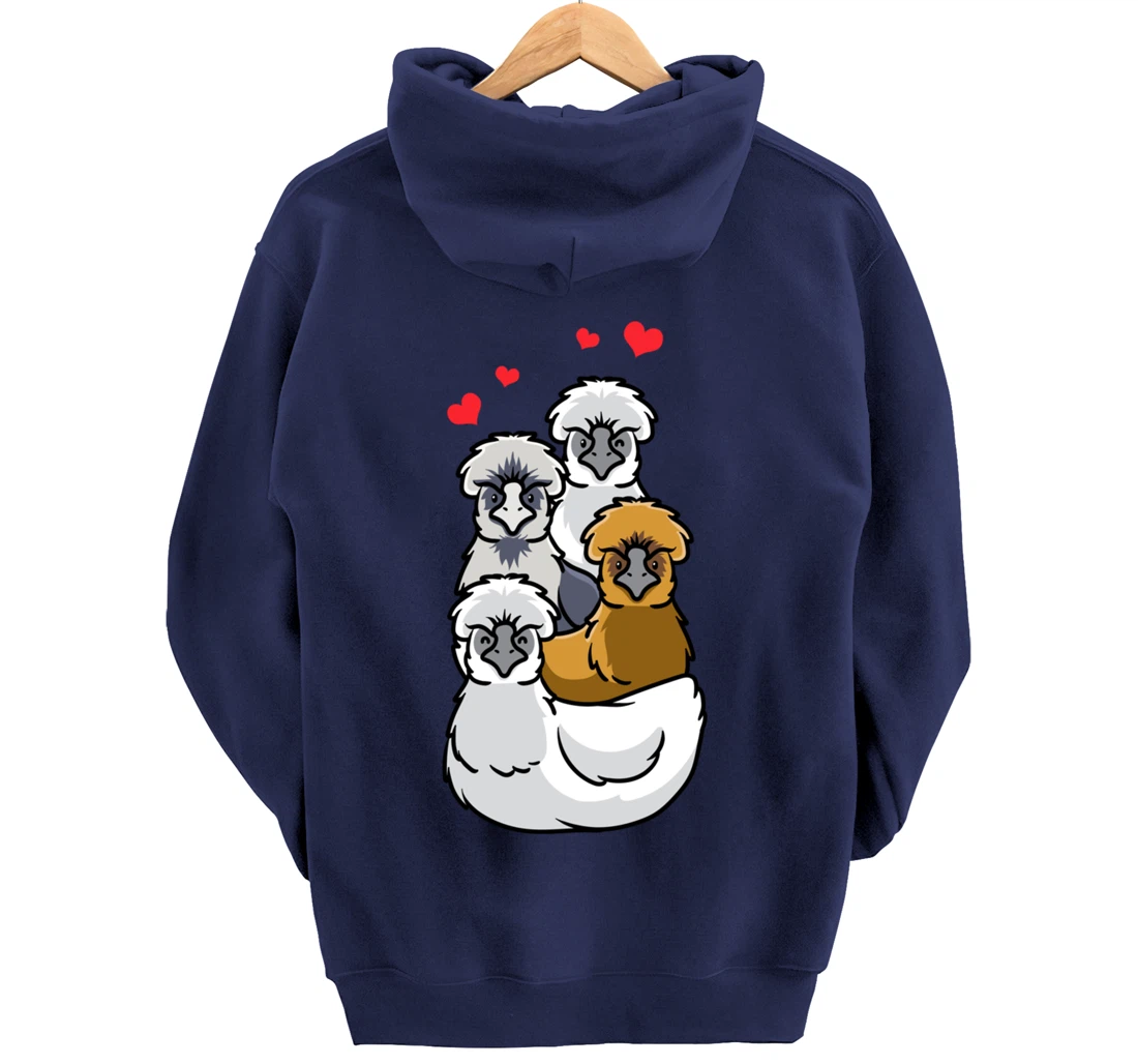 Silkie Chinese silk chicken Pullover Hoodie
