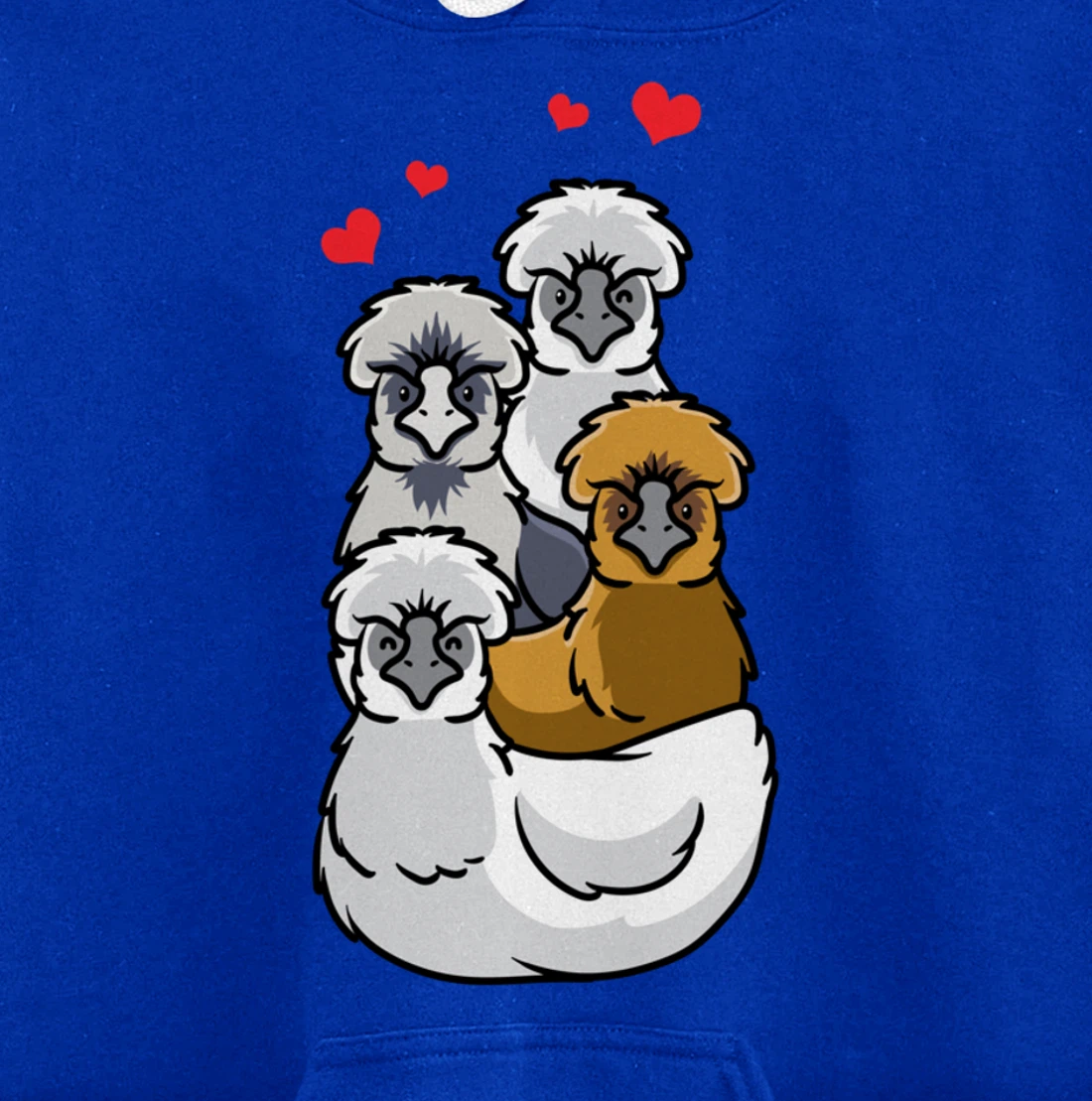 Silkie Chinese silk chicken Pullover Hoodie