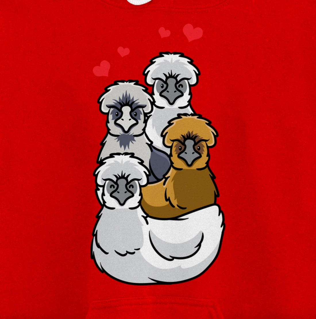 Silkie Chinese silk chicken Pullover Hoodie