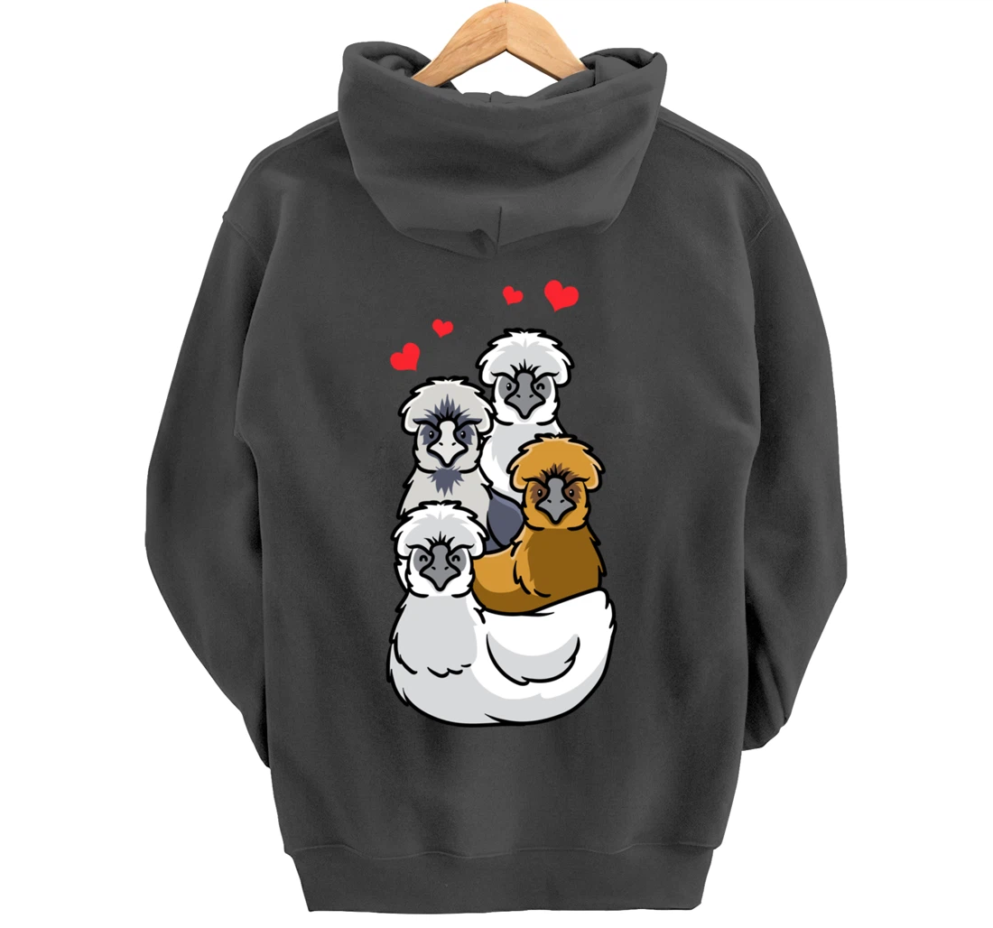 Silkie Chinese silk chicken Pullover Hoodie