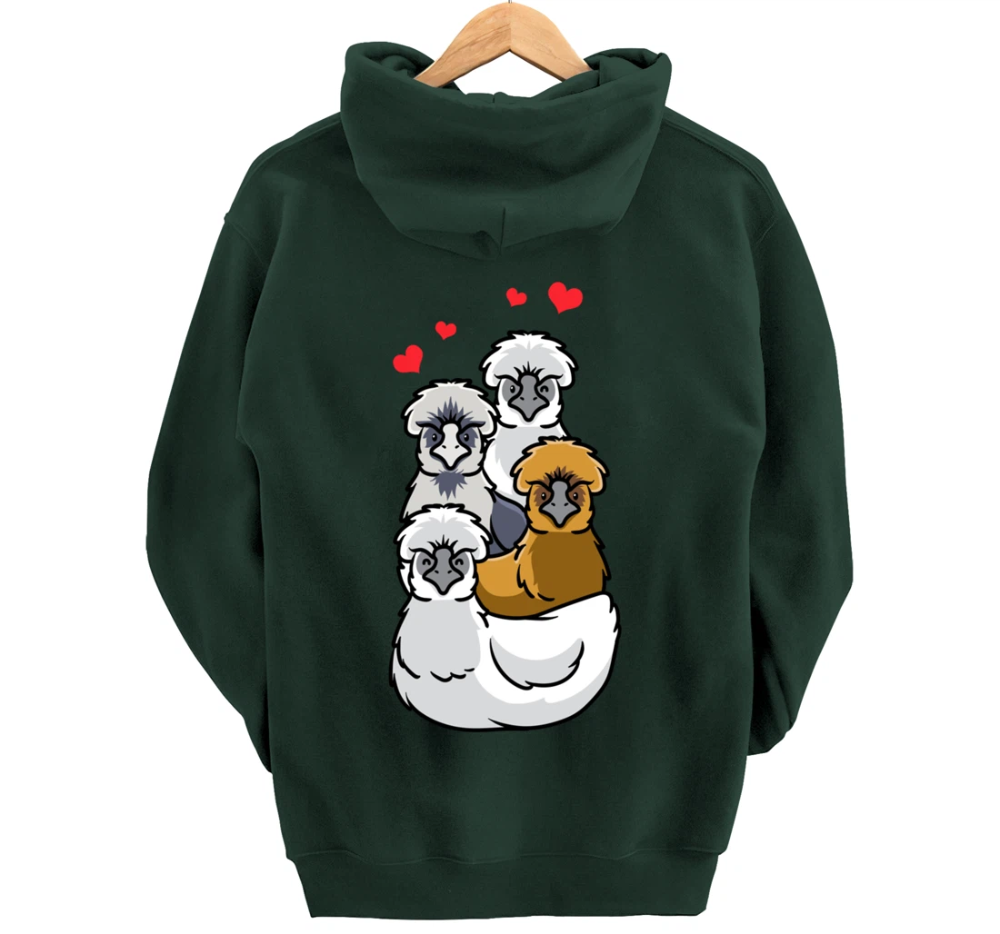 Silkie Chinese silk chicken Pullover Hoodie