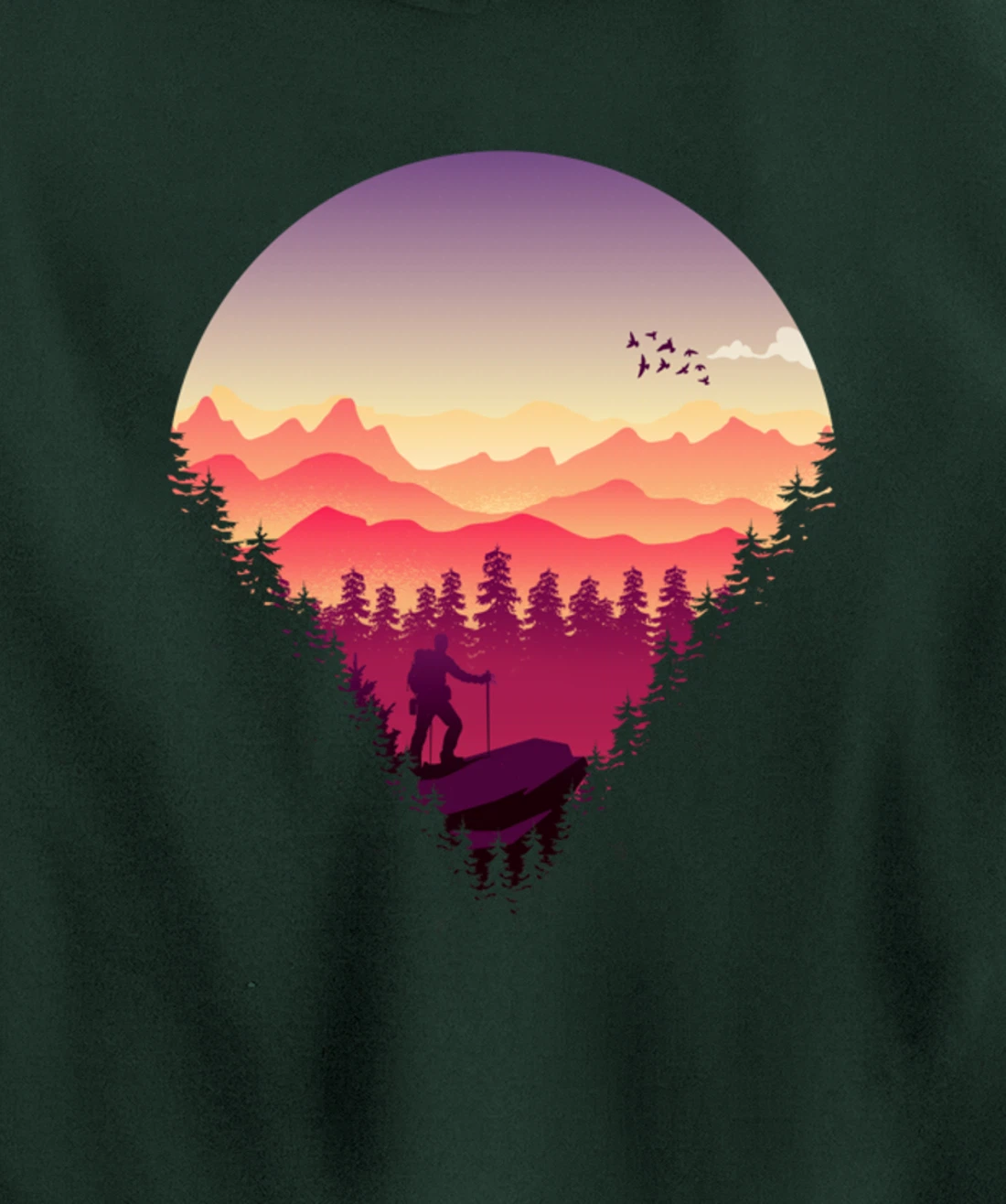 Nature Walks and Hiking Pullover Hoodie