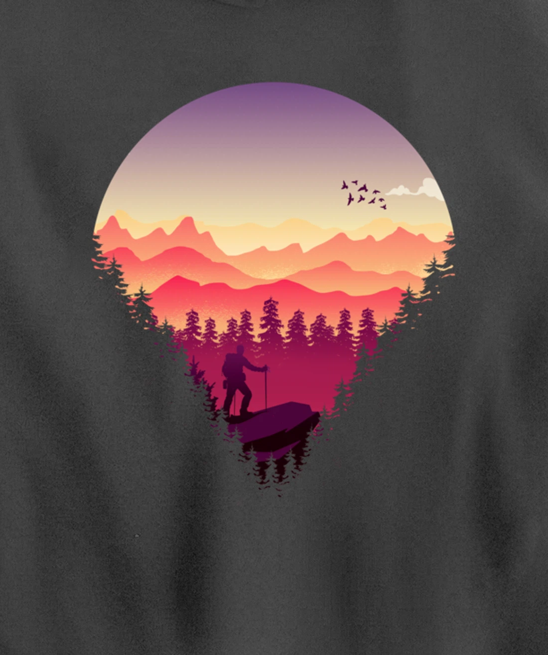 Nature Walks and Hiking Pullover Hoodie