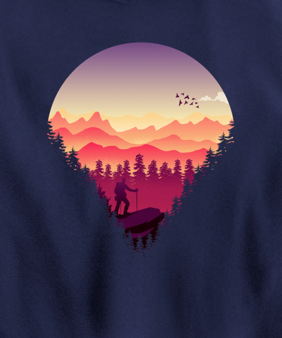 Nature Walks and Hiking Pullover Hoodie