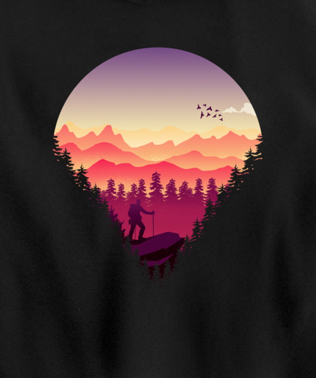 Nature Walks and Hiking Pullover Hoodie