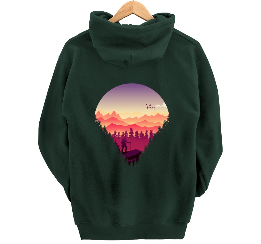 Nature Walks and Hiking Pullover Hoodie