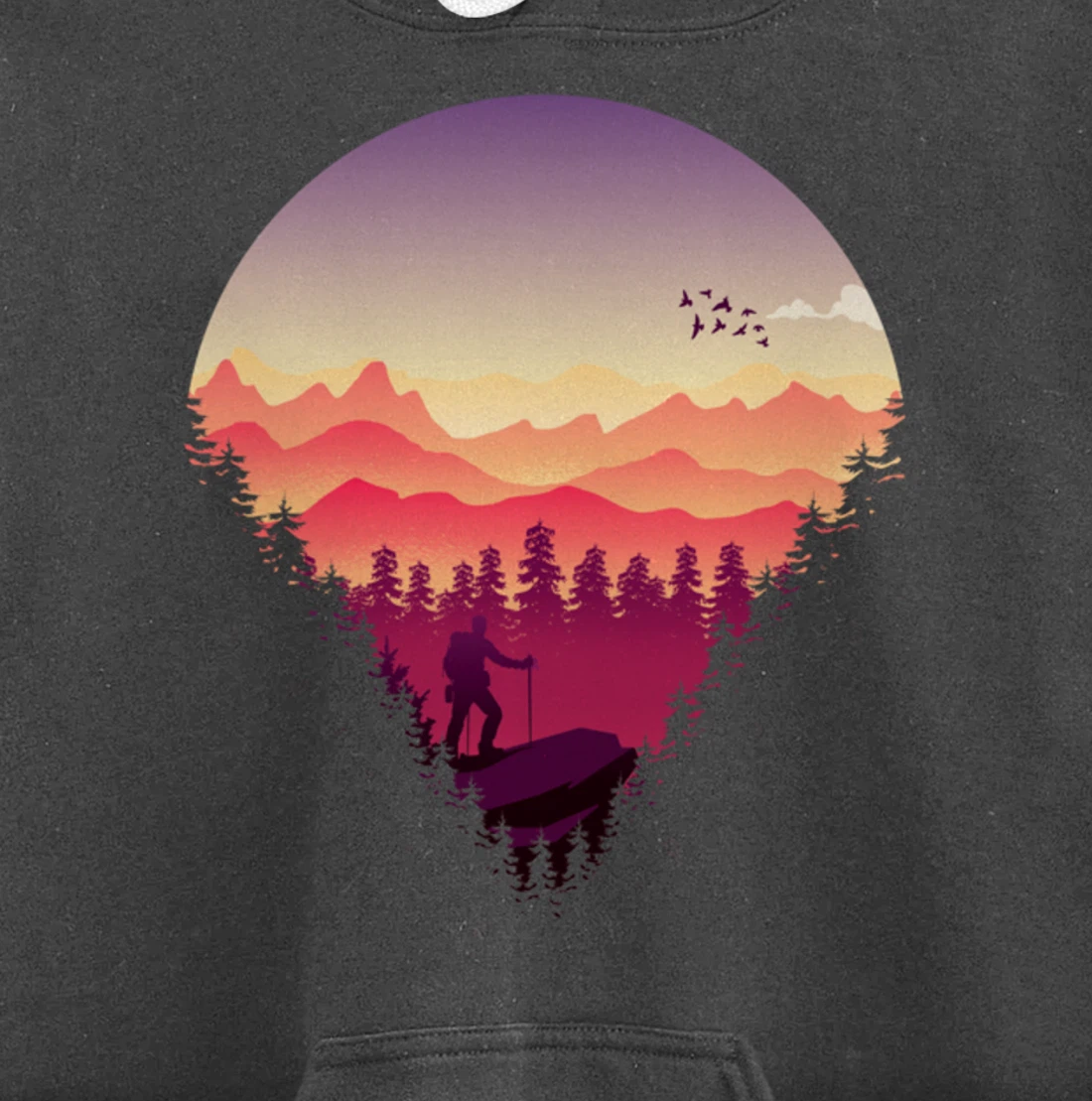 Nature Walks and Hiking Pullover Hoodie