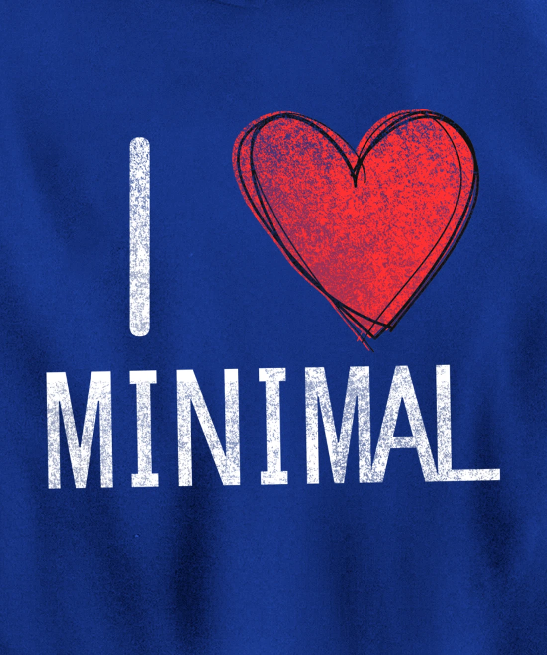 I love minimal, techno, electronic music cool distressed Pullover Hoodie