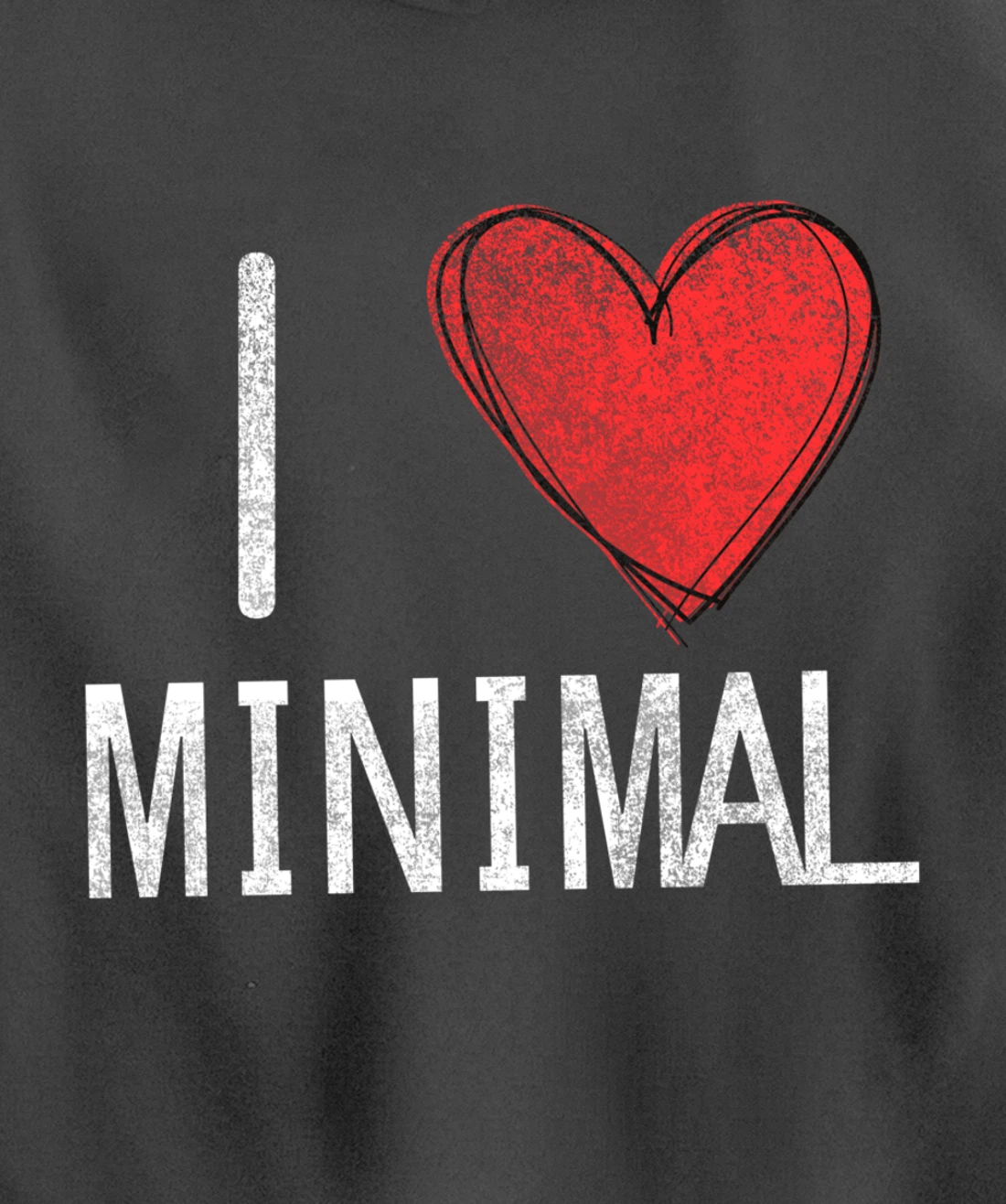 I love minimal, techno, electronic music cool distressed Pullover Hoodie