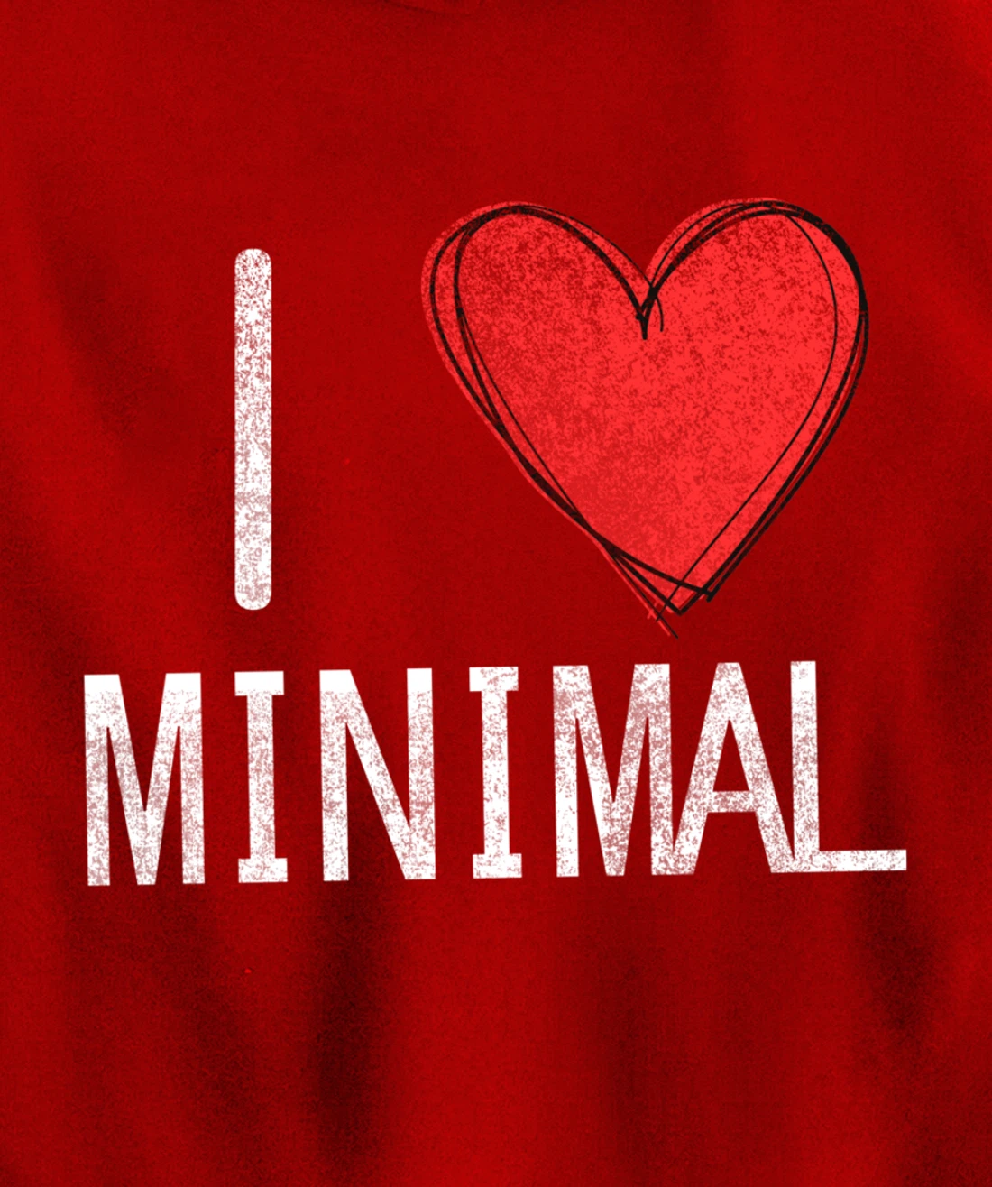 I love minimal, techno, electronic music cool distressed Pullover Hoodie
