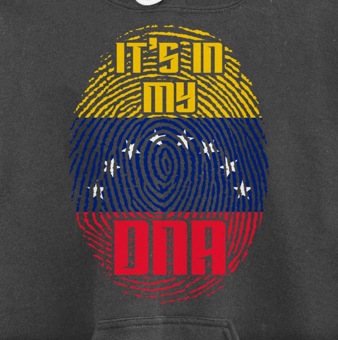 Venezuelan Flag Fingerprint DNA Patriotic Venezuela Pullover Hoodie