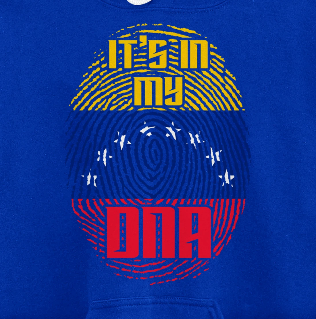Venezuelan Flag Fingerprint DNA Patriotic Venezuela Pullover Hoodie